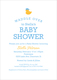 Blue Waddle Over Shower Invitations Image 4 of 6